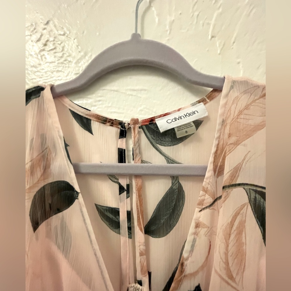 NWT Calvin Klein Floral Dress - Picture 3 of 6